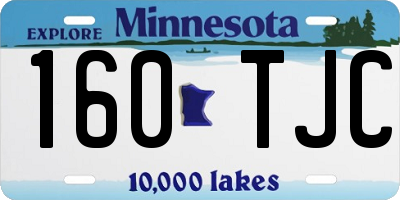 MN license plate 160TJC