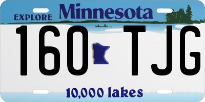 MN license plate 160TJG