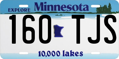 MN license plate 160TJS