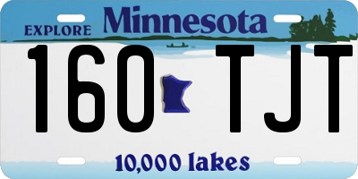 MN license plate 160TJT