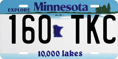 MN license plate 160TKC