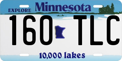 MN license plate 160TLC