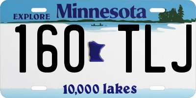 MN license plate 160TLJ