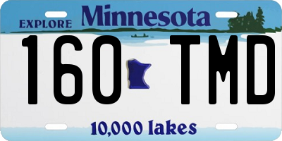 MN license plate 160TMD