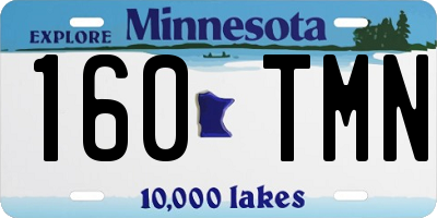MN license plate 160TMN