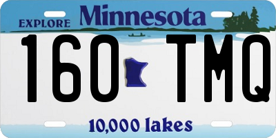 MN license plate 160TMQ