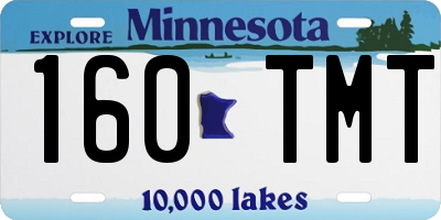 MN license plate 160TMT