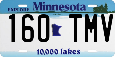 MN license plate 160TMV