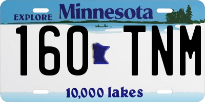 MN license plate 160TNM