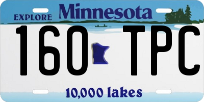 MN license plate 160TPC