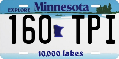 MN license plate 160TPI
