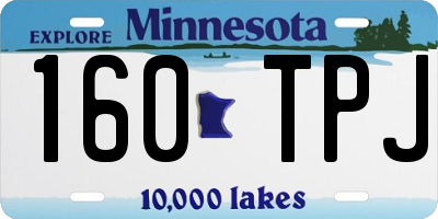 MN license plate 160TPJ