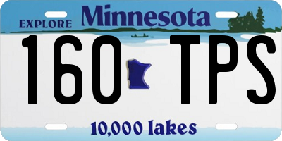 MN license plate 160TPS
