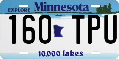 MN license plate 160TPU