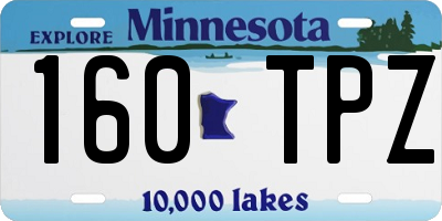 MN license plate 160TPZ
