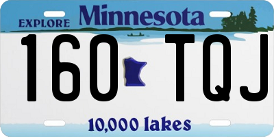 MN license plate 160TQJ