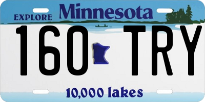 MN license plate 160TRY