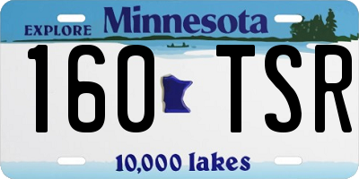 MN license plate 160TSR