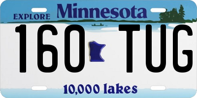 MN license plate 160TUG