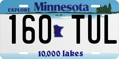 MN license plate 160TUL