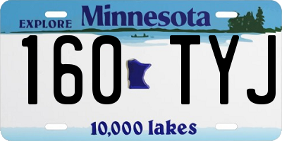 MN license plate 160TYJ