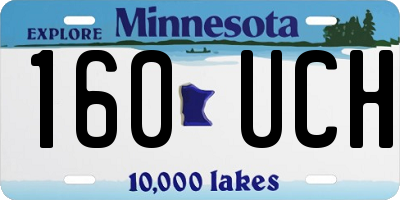 MN license plate 160UCH