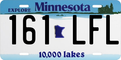 MN license plate 161LFL