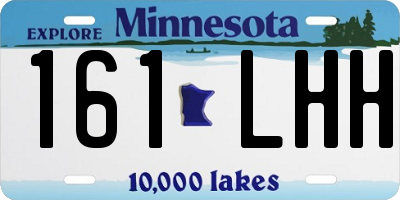MN license plate 161LHH
