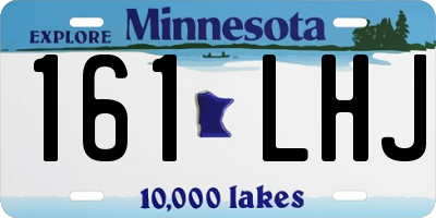 MN license plate 161LHJ