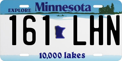 MN license plate 161LHN