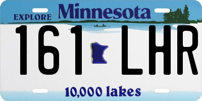 MN license plate 161LHR
