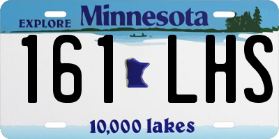 MN license plate 161LHS