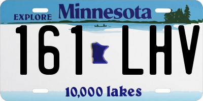 MN license plate 161LHV