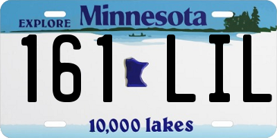 MN license plate 161LIL