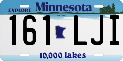 MN license plate 161LJI
