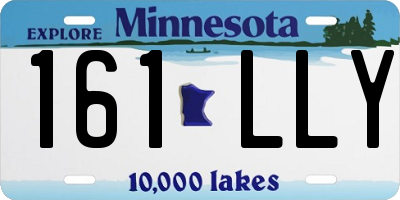 MN license plate 161LLY