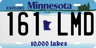 MN license plate 161LMD