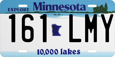 MN license plate 161LMY
