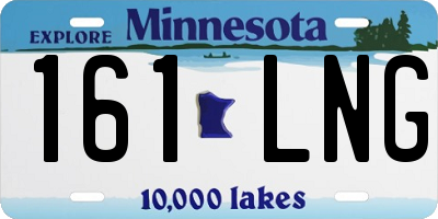 MN license plate 161LNG