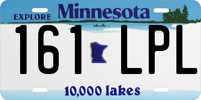 MN license plate 161LPL