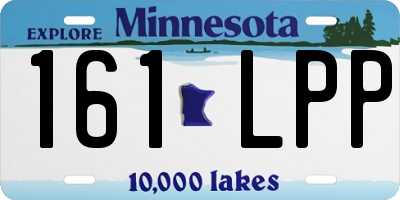 MN license plate 161LPP