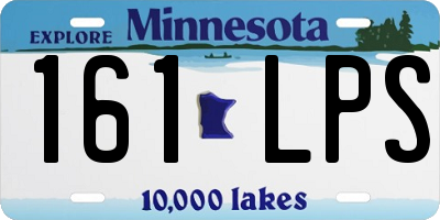 MN license plate 161LPS