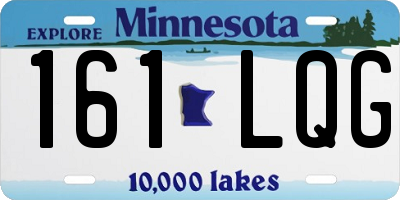 MN license plate 161LQG