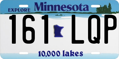 MN license plate 161LQP