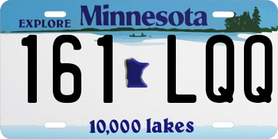 MN license plate 161LQQ