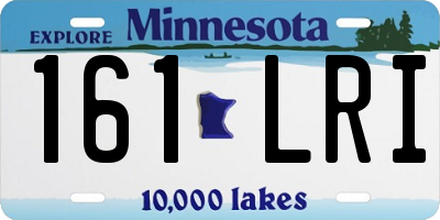MN license plate 161LRI