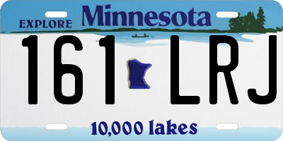 MN license plate 161LRJ
