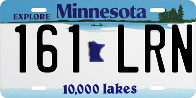 MN license plate 161LRN