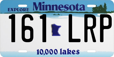 MN license plate 161LRP