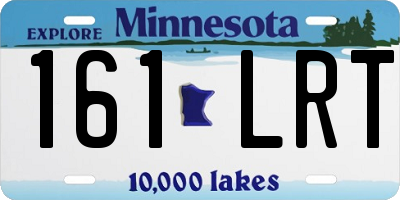 MN license plate 161LRT